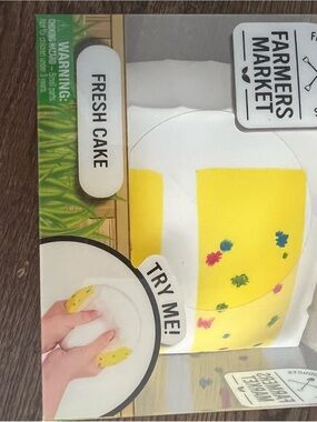 Yellow Fresh Cake Squishy Toy - Stress Relief Party Favor - Farmers Market